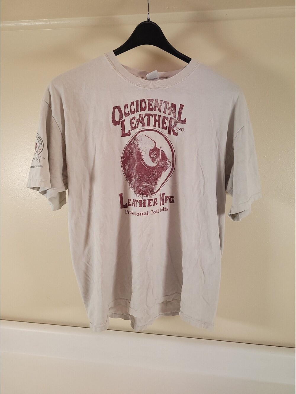 vintage distressed t shirt mens XL occidental leathers 2006